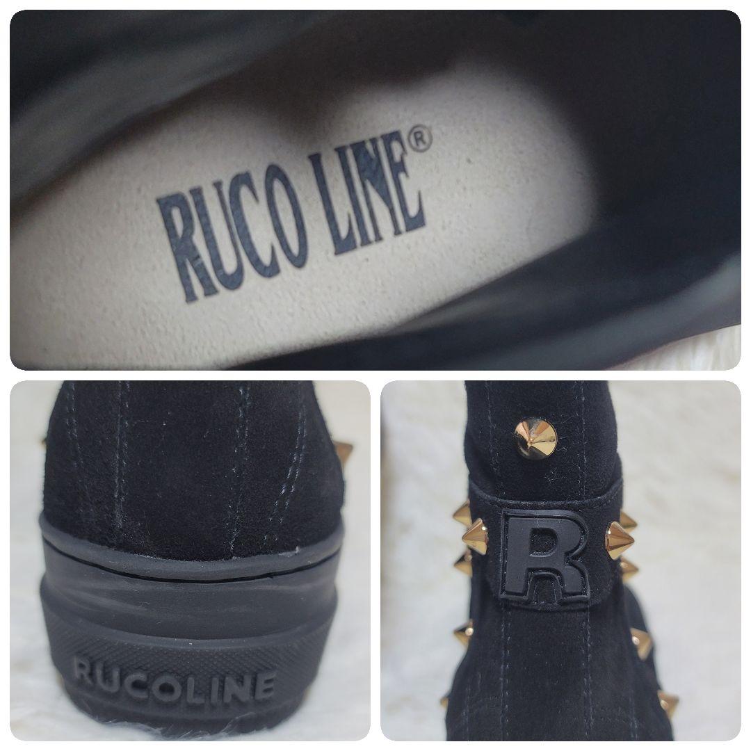 未使用✨ルコライン インヒール スニーカー ブーツ スタッズ サイドジップ 厚底