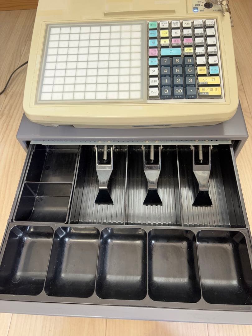 【動作OＫ】TEC 電子レジスター FS-1550 東芝テック -372-