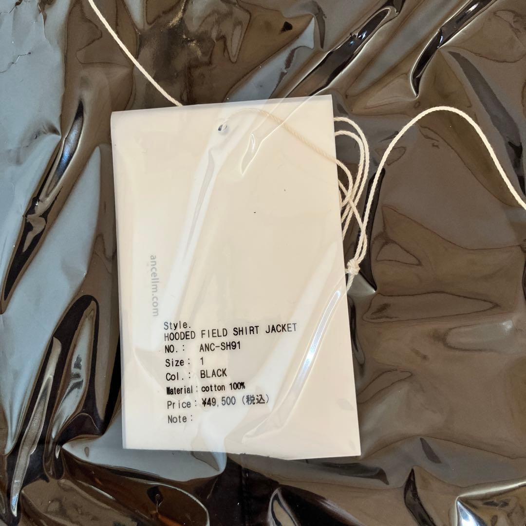 ANCELLM HOODED FIELD SHIRT JACKET 黒 1