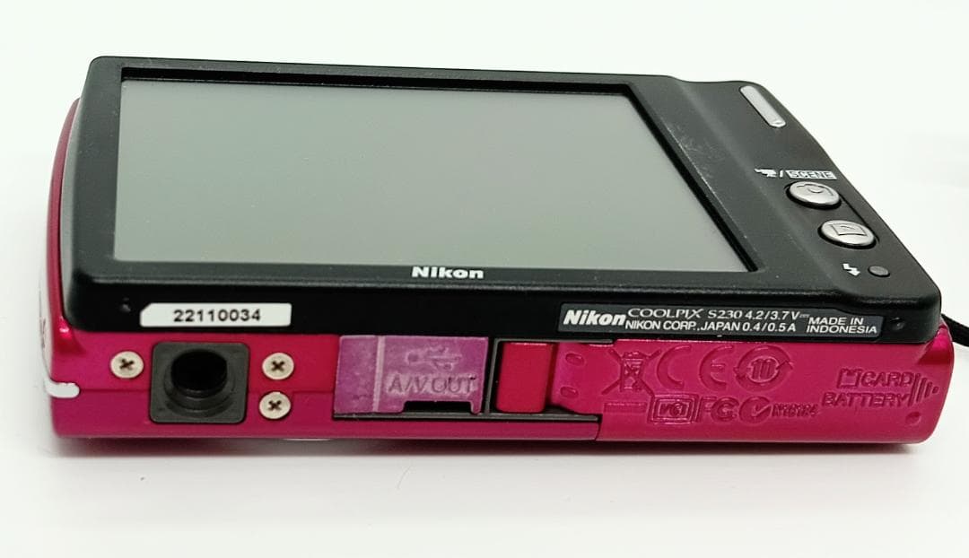 Nikon Coolpix S230 Pink 10MP 3倍光学ズーム