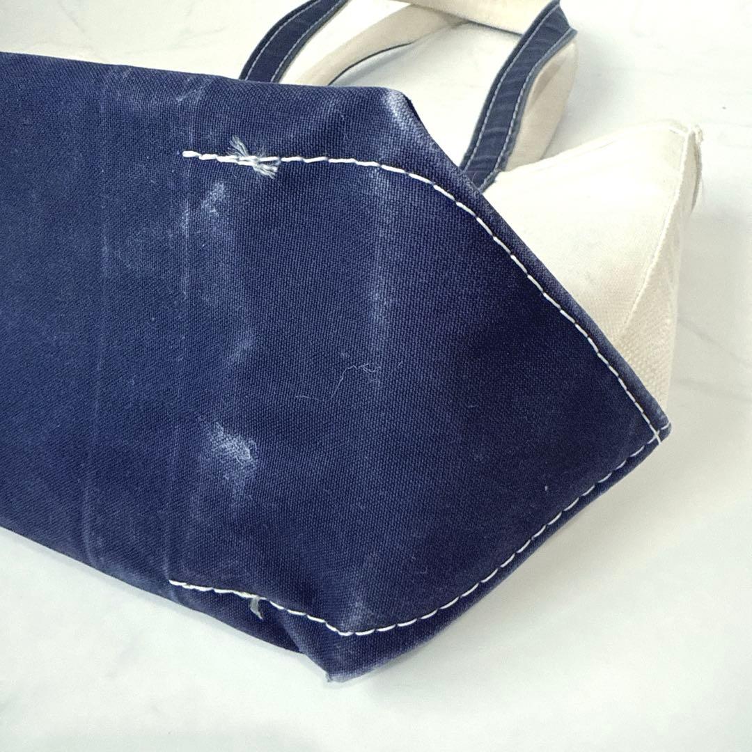 L.L.Bean 90s USA製 ボートアンドトート ロングハンドル ネイビー