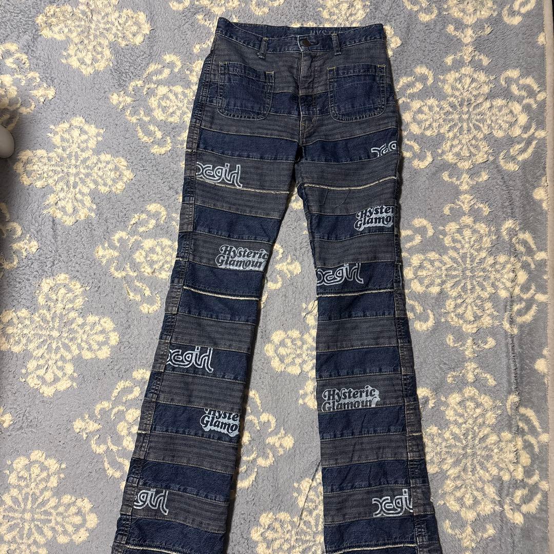 ヒステリックグラマー ★エックスガールコラボ ウミヘビ♡ブーツカット25インチ