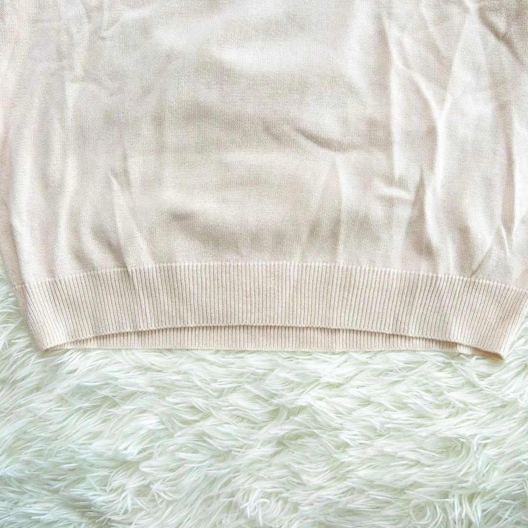 【新品未使用・タグ付】ANAYI アナイ ビジュー装飾 ニット 七分袖 M 38