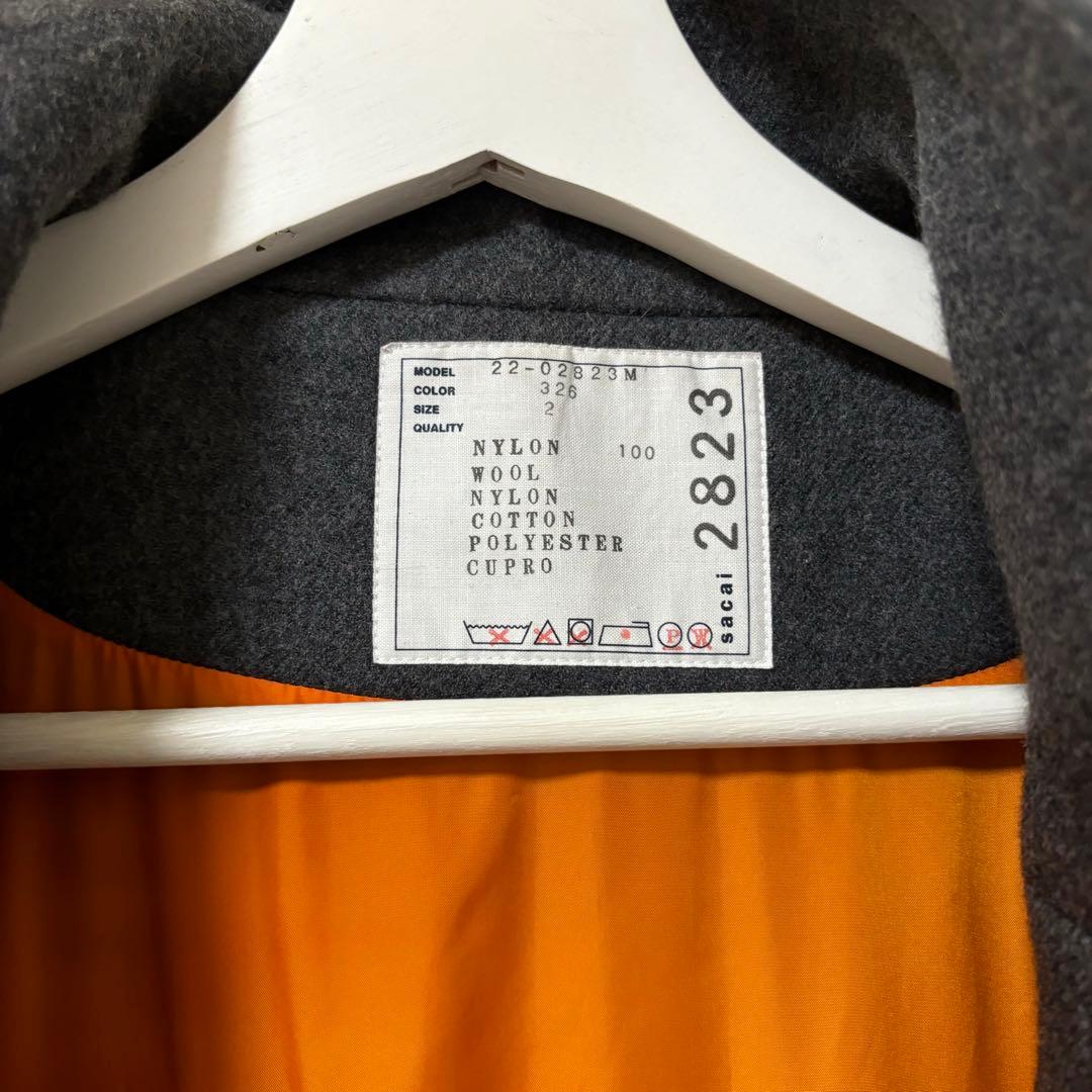sacai　 22AW　Nylon Twill Mix Coat