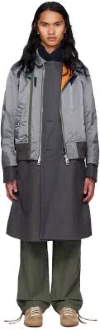 sacai　 22AW　Nylon Twill Mix Coat