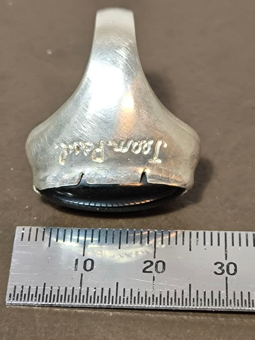 Jean Paul Gaultier シルバーリング 天然石 オニキス