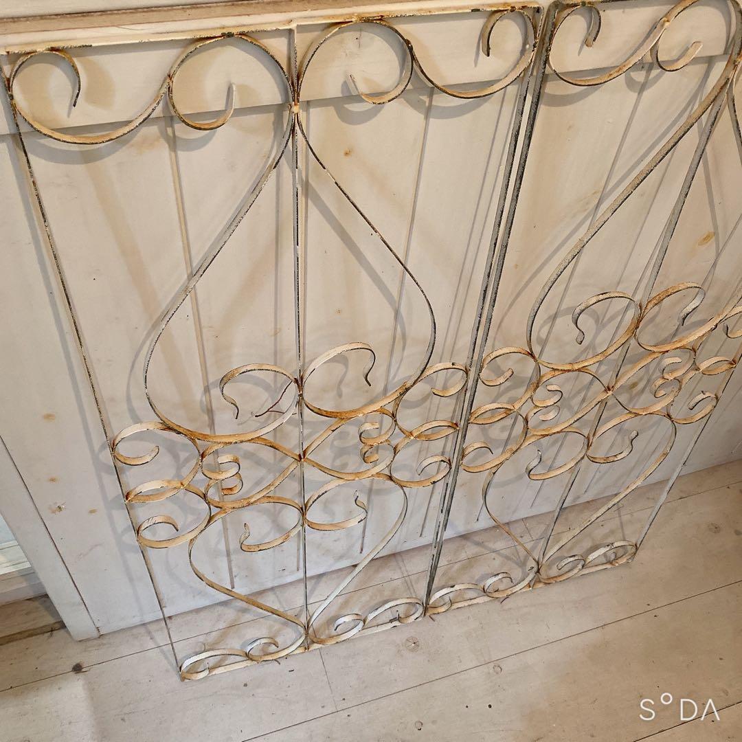 サナ23日まで取り置き アンティーク　アイアンフェンス ガーデンフェンス