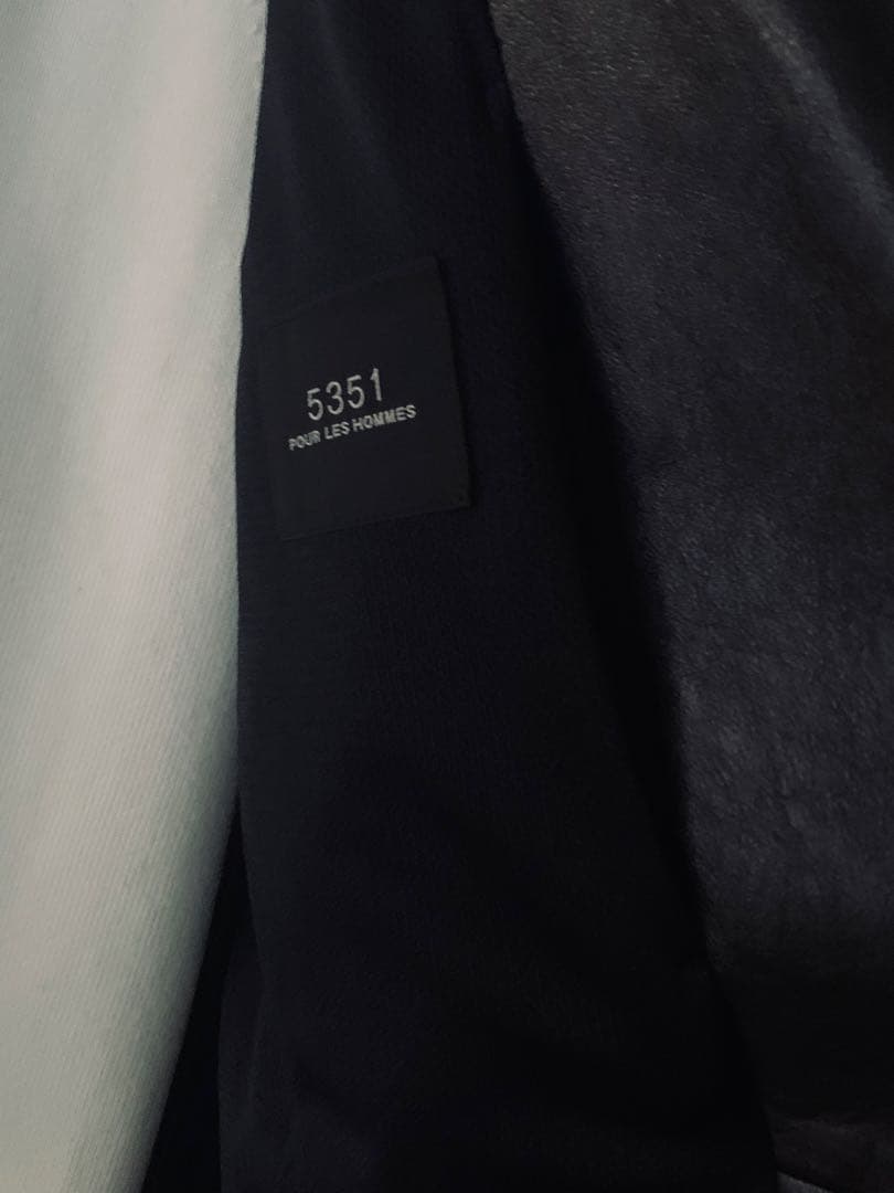 希少サイズ！5351プールオム人気完売！定価8万ON/OFF自在レザージャケット