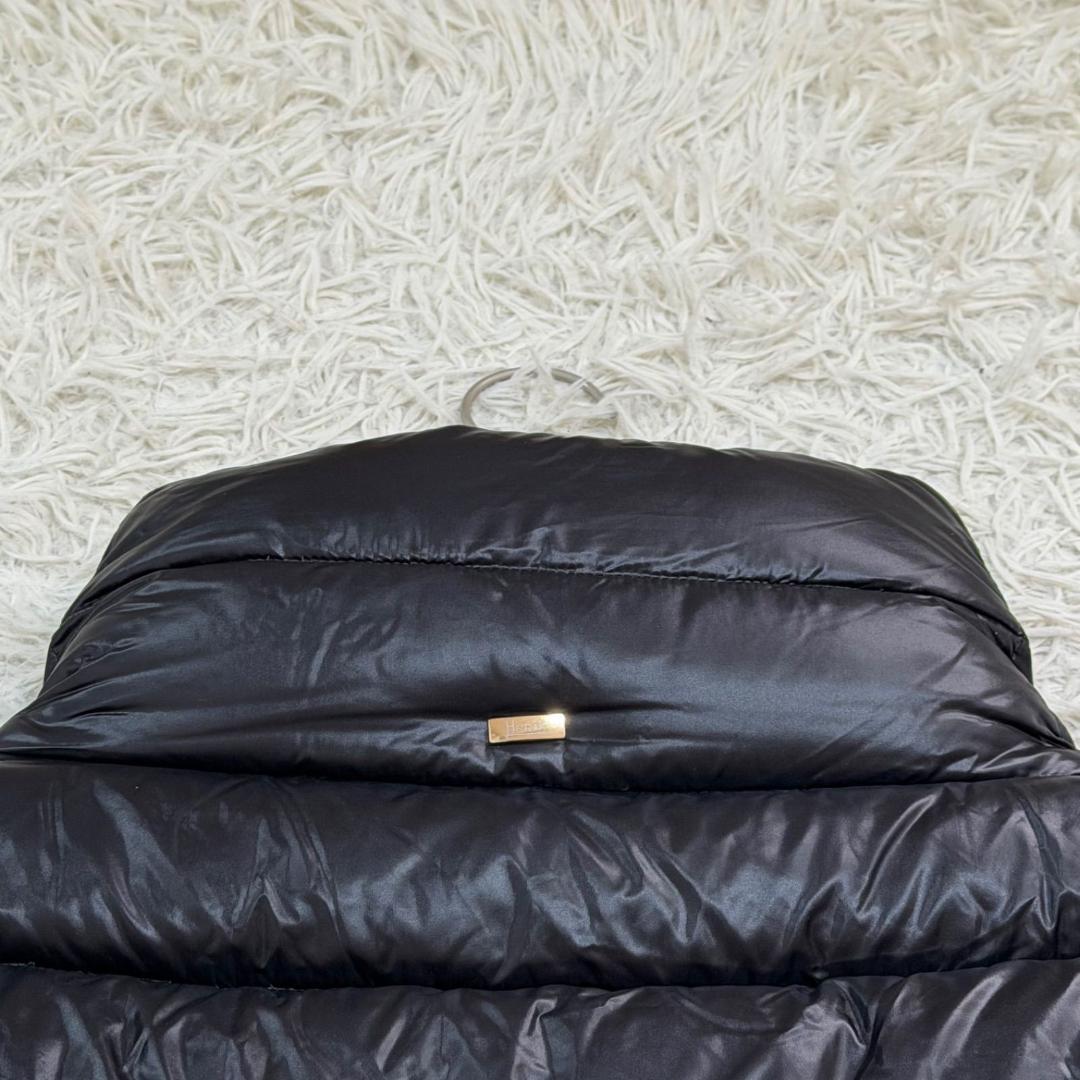 17530✨ヘルノ モノグラム ウルトラライトダウンジャケット 38 ブラック
