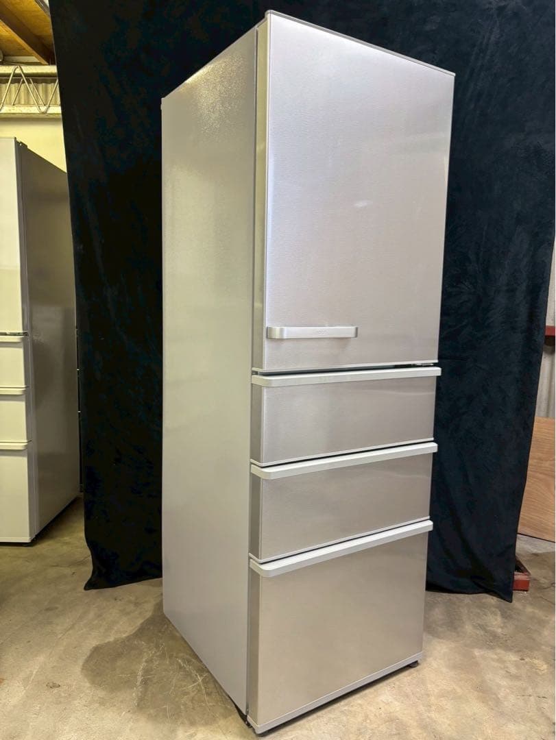 AQUA 4ドア冷蔵庫 AQR-36K(S) 2021年製 355L シルバー