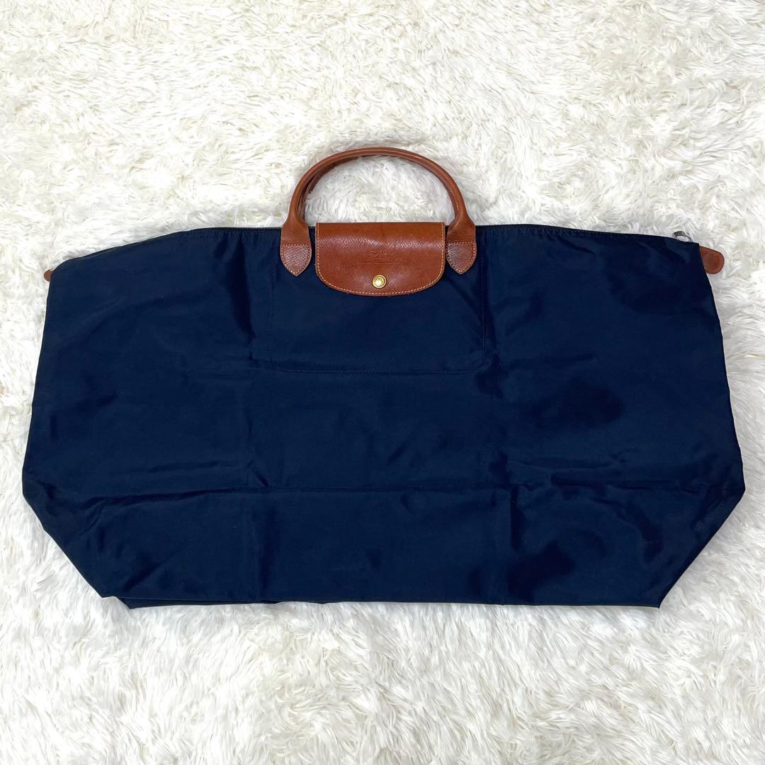 ロンシャン ル プリアージュ XL フランス製 折り畳み トラベルバッグ NVY