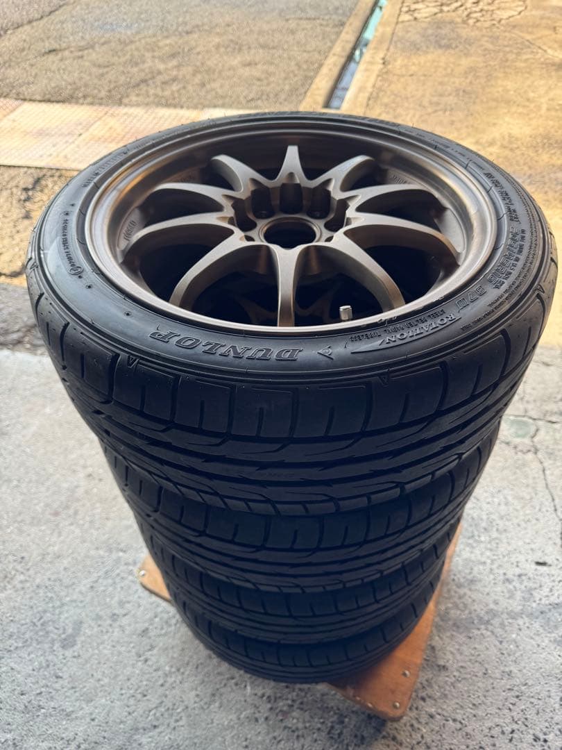 DUNLOP DZ102 205/45R16. VOLK CE28 4本セット