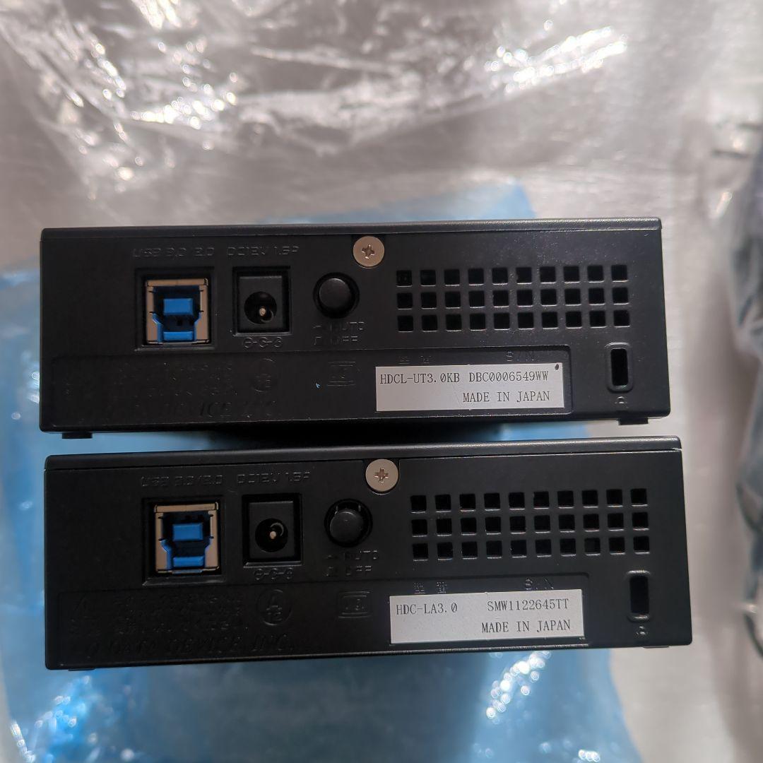 【むぎ茶】I-O DETA製 外付けハードディスク 3TB×2台 6TB