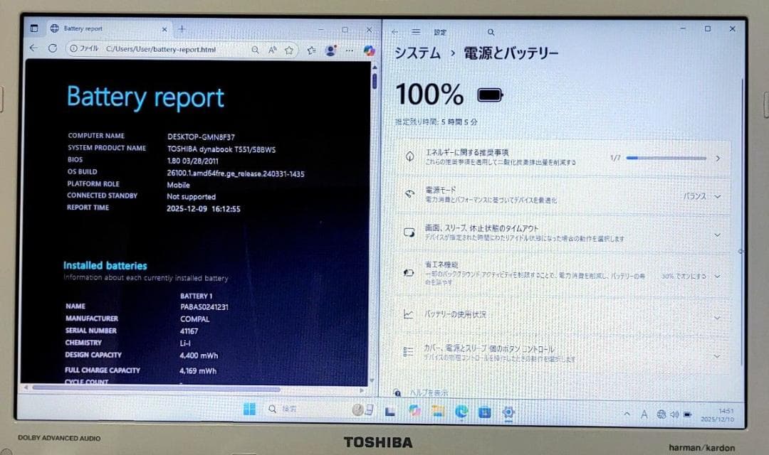 TOSHIBA dynabook Corei7 メモリ16GB SSD512GB