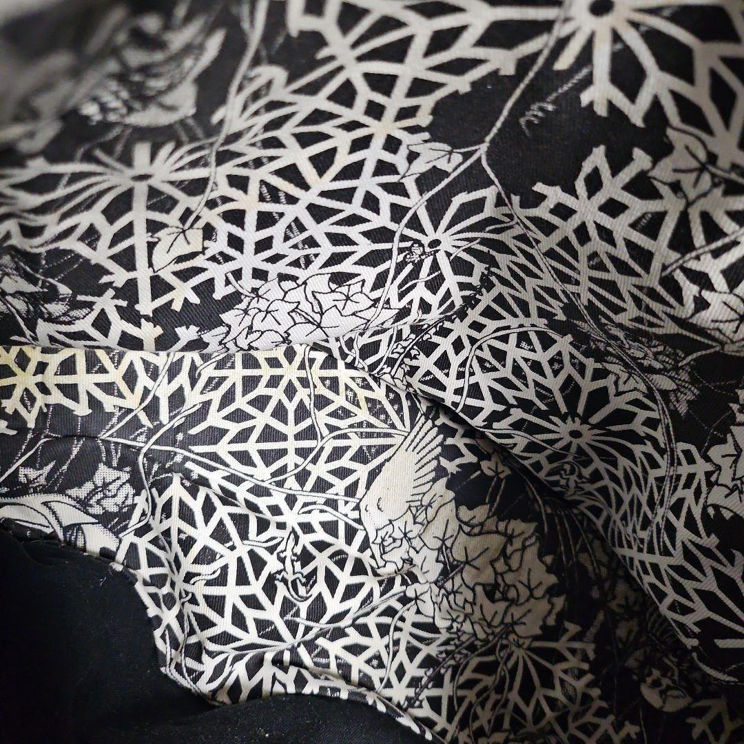 希少 BEDOUIN レザー メッセンジャーバッグ 総柄 スカル