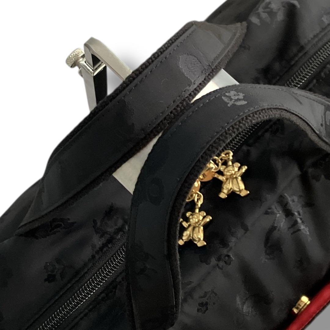 フェイラー 良品 希少 2way ハイジ ジャガード ボストンバッグ ブラック