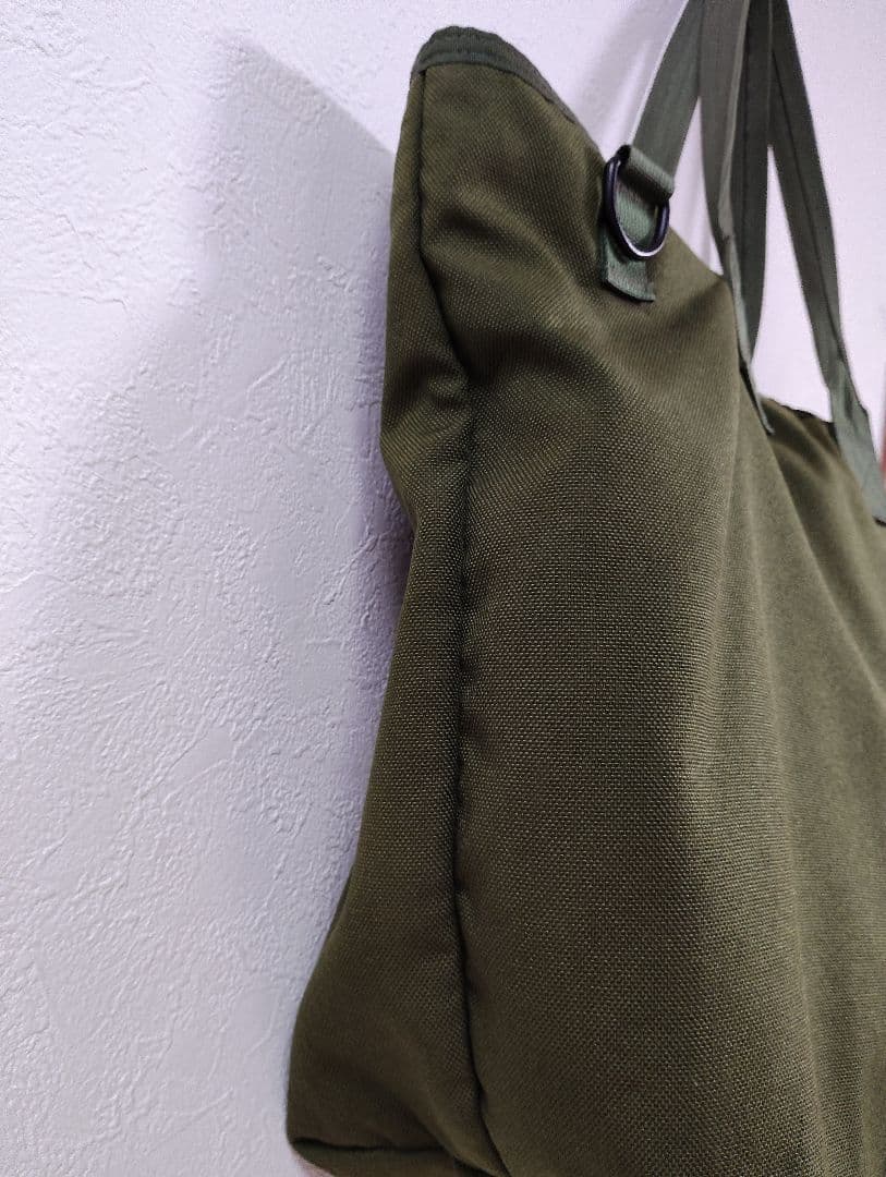 MIS オリーブグリーン トートバッグ USED