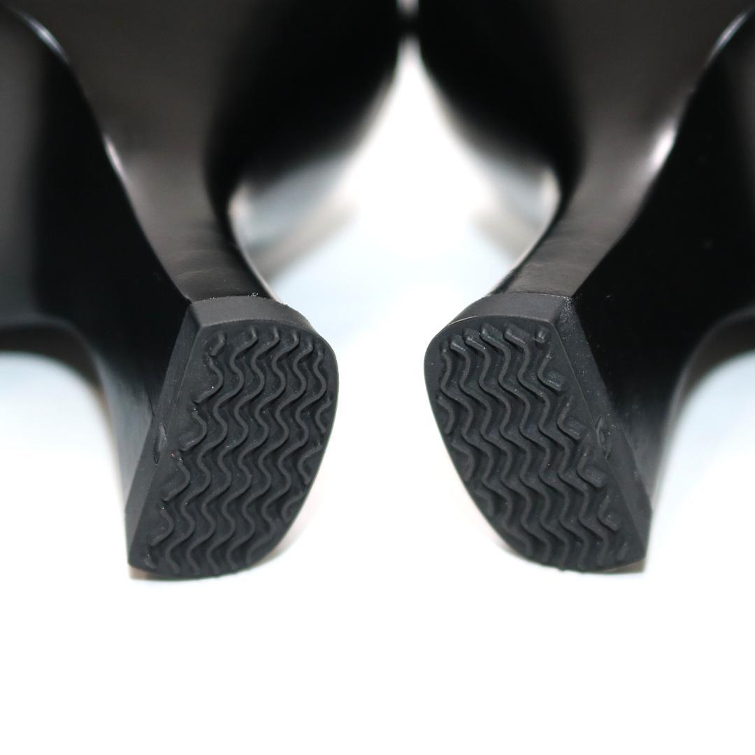 【未使用級】ワコール サクセスウォーク 黒 3E スクエアトゥ レザー パンプス