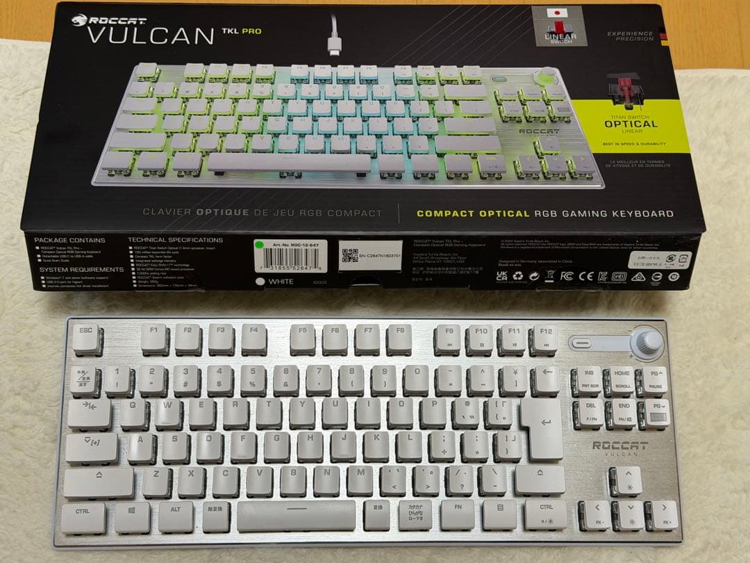 ROCCAT VULCAN TKL PRO 光学式キーボード