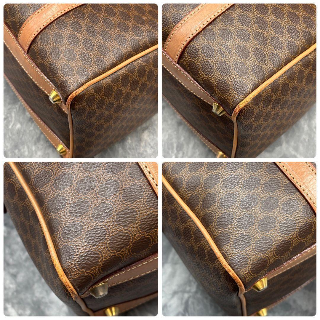 美品✨CELINE セリーヌ マカダム PVCレザー ボストンバッグ トリオンフ