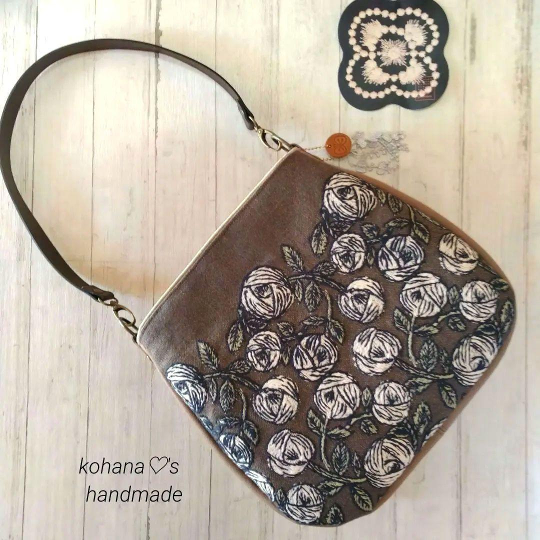❀再販❀ハンドメイドஐ..ラウンドショルダーバッグ∂бミナペルホネン⚮̈