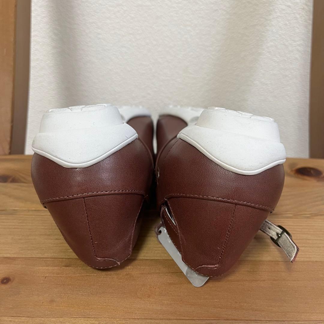 極美品✨ pedela ペダラ　アシックス　パンプ　アンクルストラップ　24.5