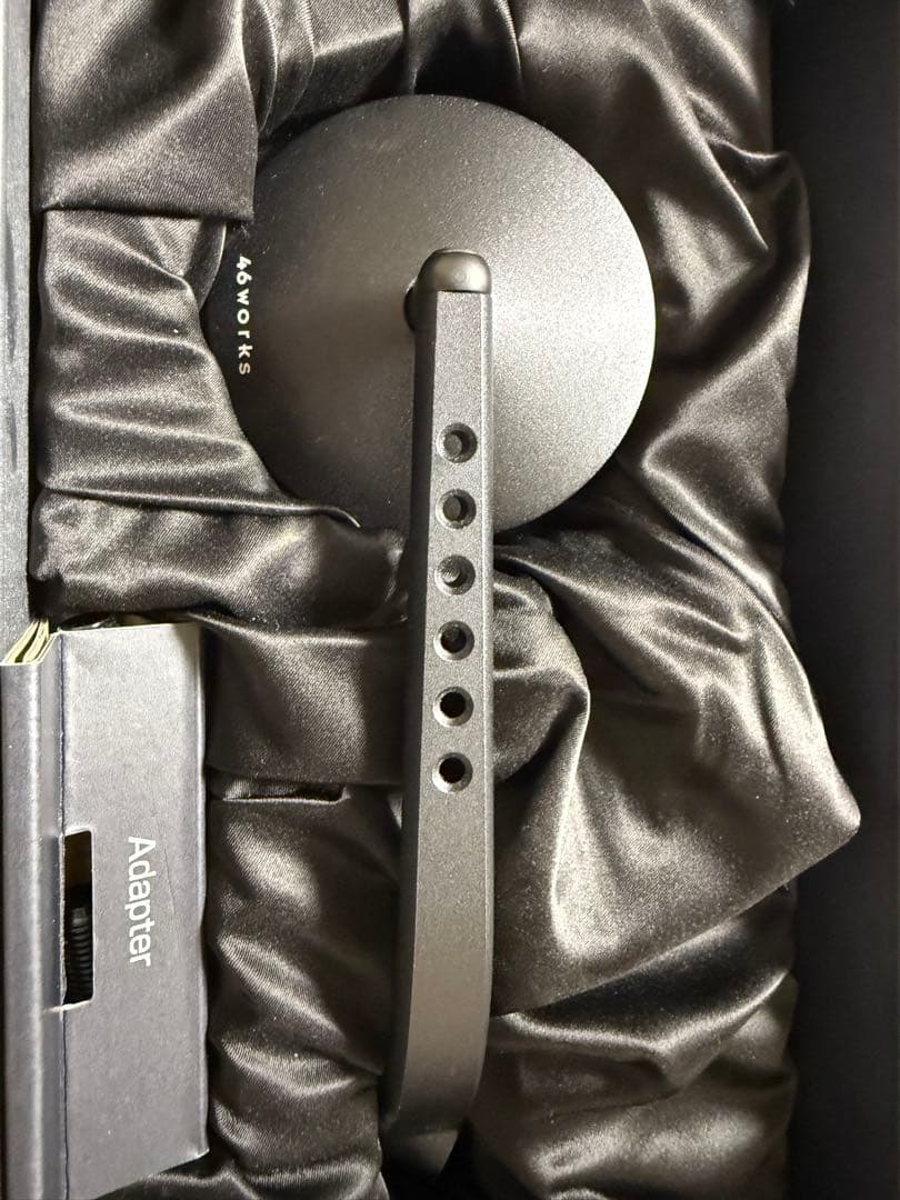 [開封済み未使用品]46WORKS ブラック サイドミラー　鏡面小タイプ