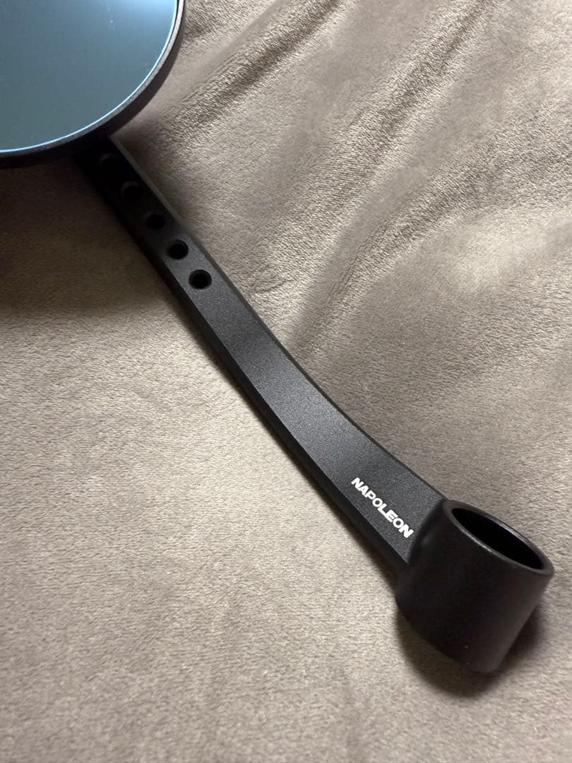 [開封済み未使用品]46WORKS ブラック サイドミラー　鏡面小タイプ