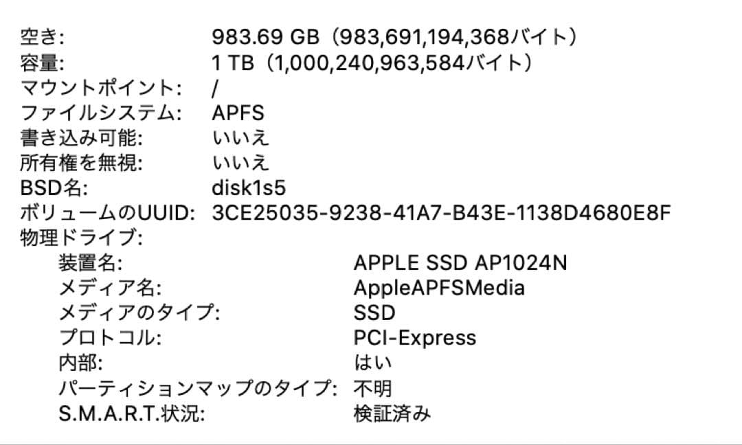 MacBook本体 MacBook Pro 16-inch 2019 i9 32GB 1TB