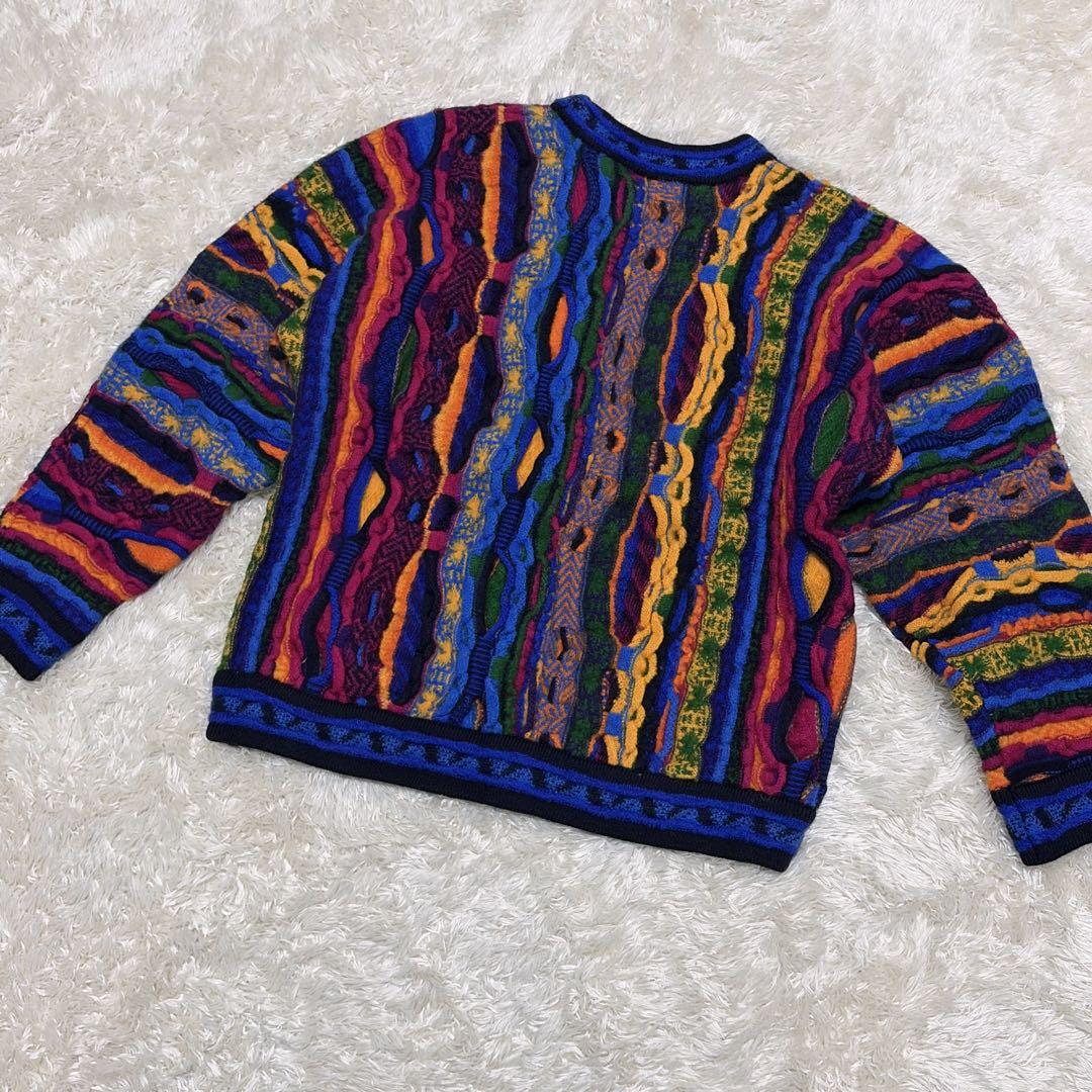 COOGI　クージー　3Dニット　ウール　マルチカラー　オーストラリア製 超厚手