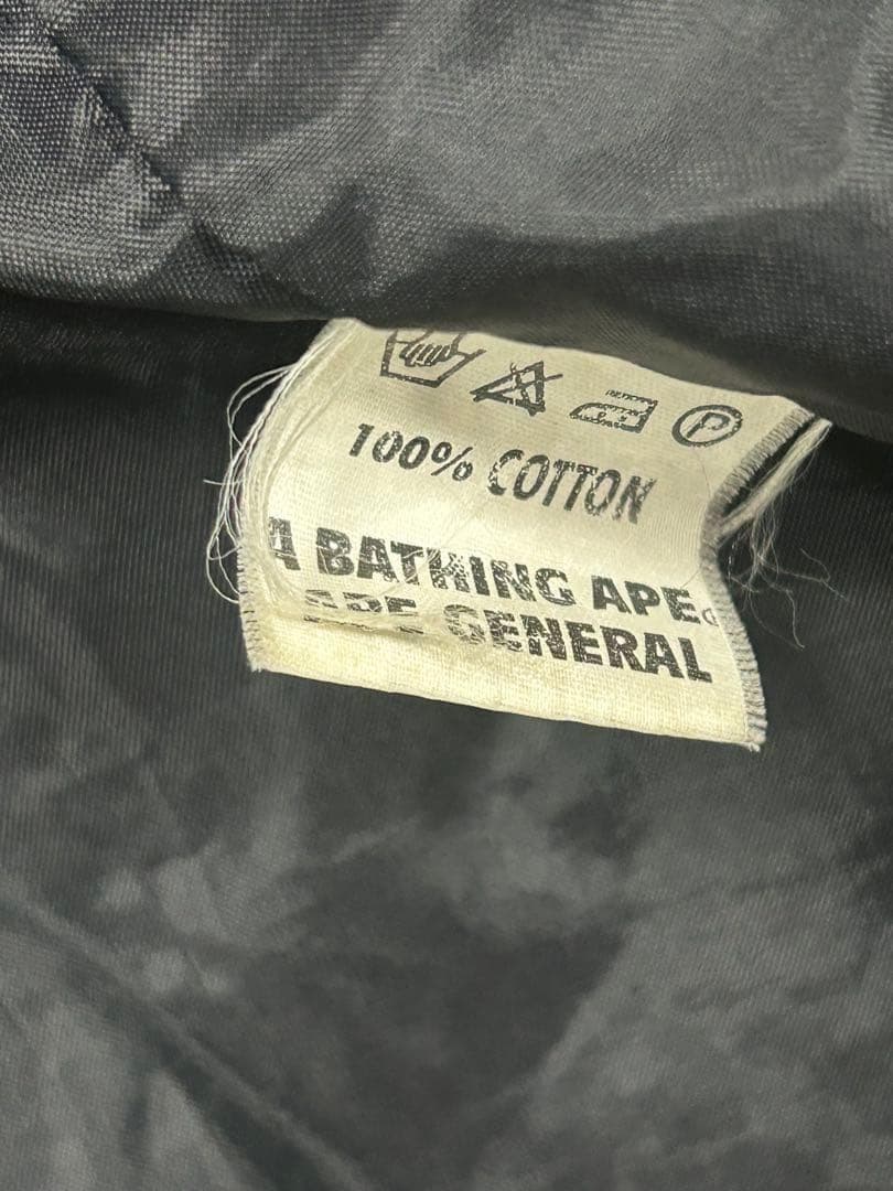 90s 00s アベイシングエイプ カモ柄 ジャケット XL M-65 難あり