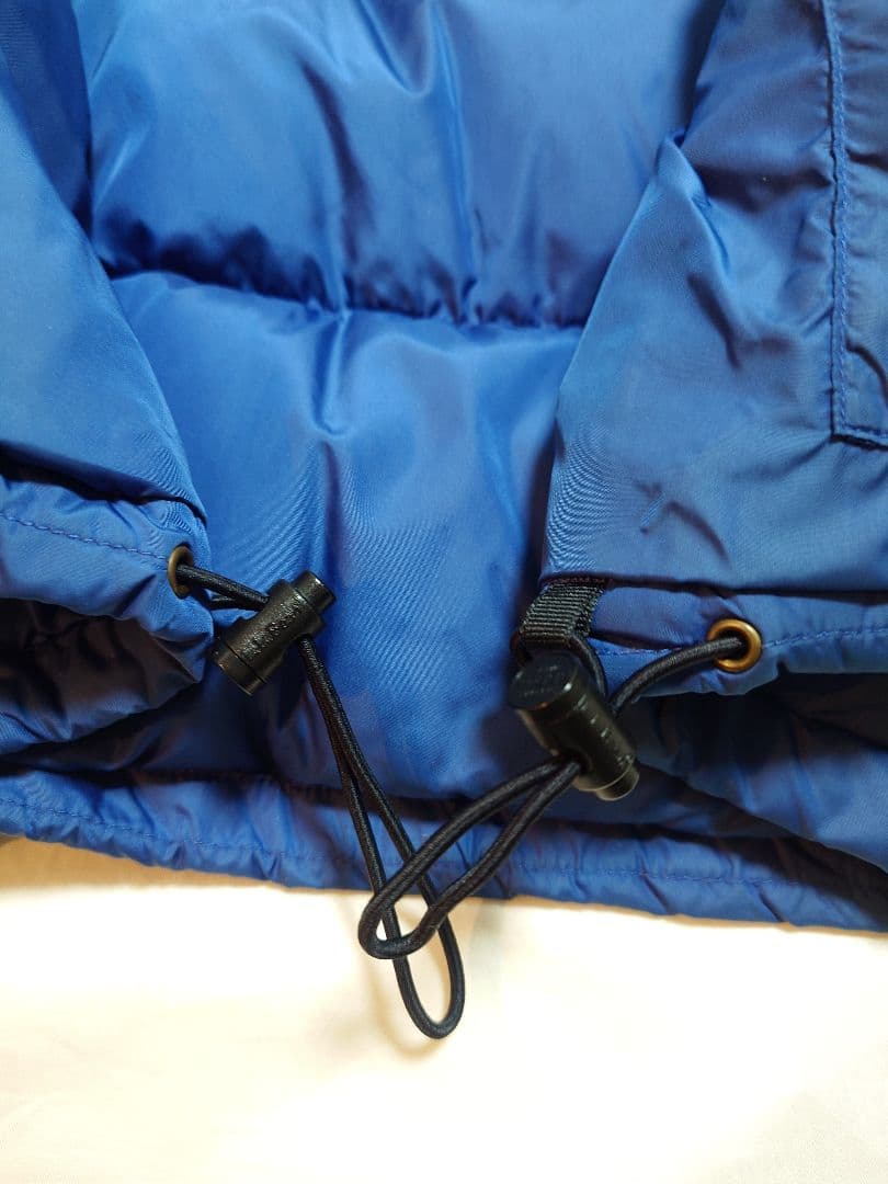 90s エルエルビーン　LLBean 青 ダウンジャケット 刺繍ロゴ