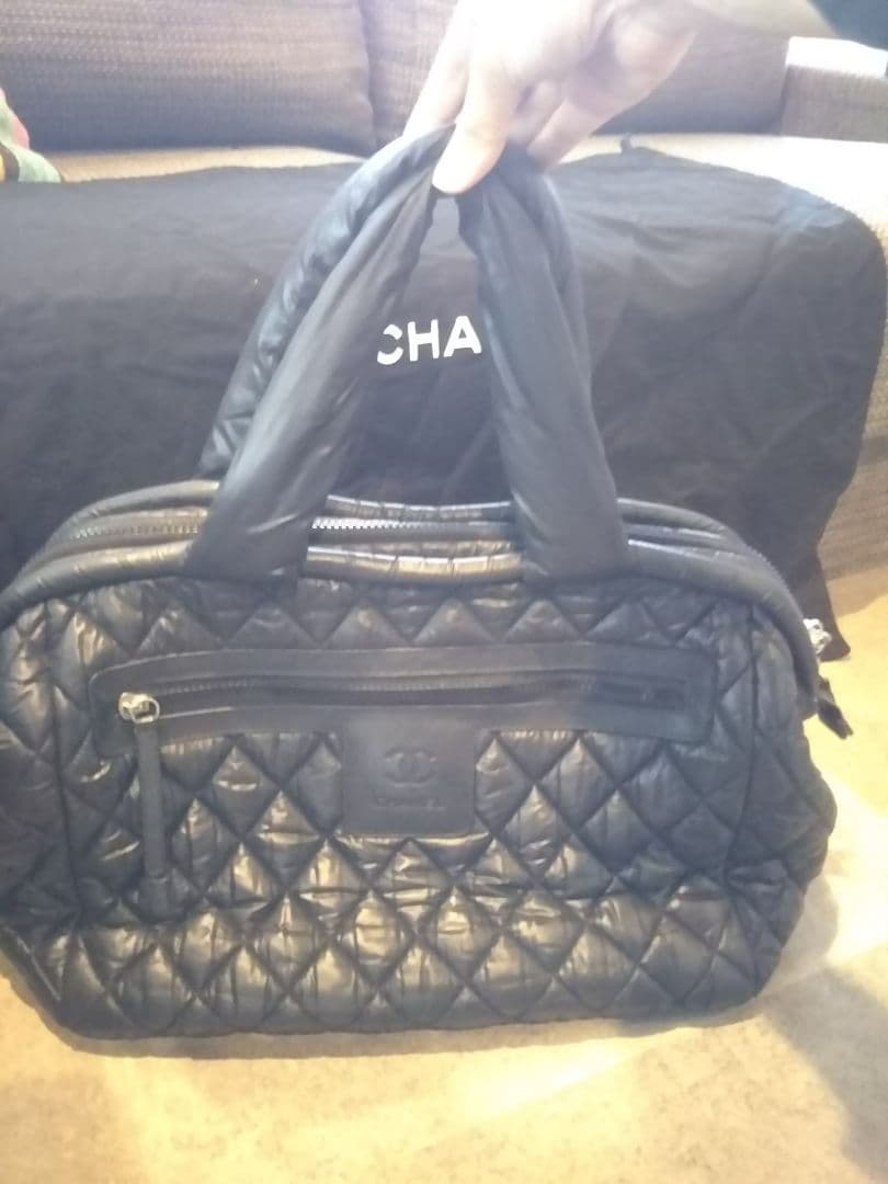 CHANEL ボストンバック コココクーン ボーリング