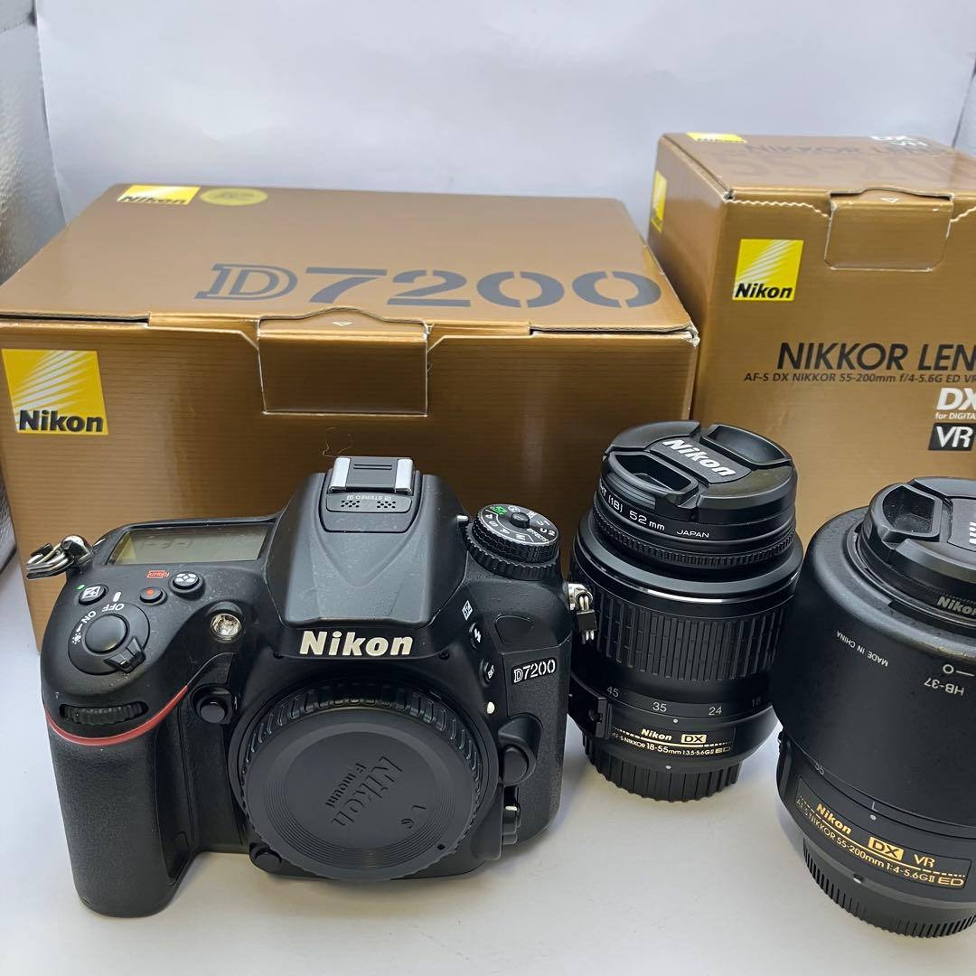 Nikon D7200 デジタル一眼レフカメラ　ダブルズームレンズ