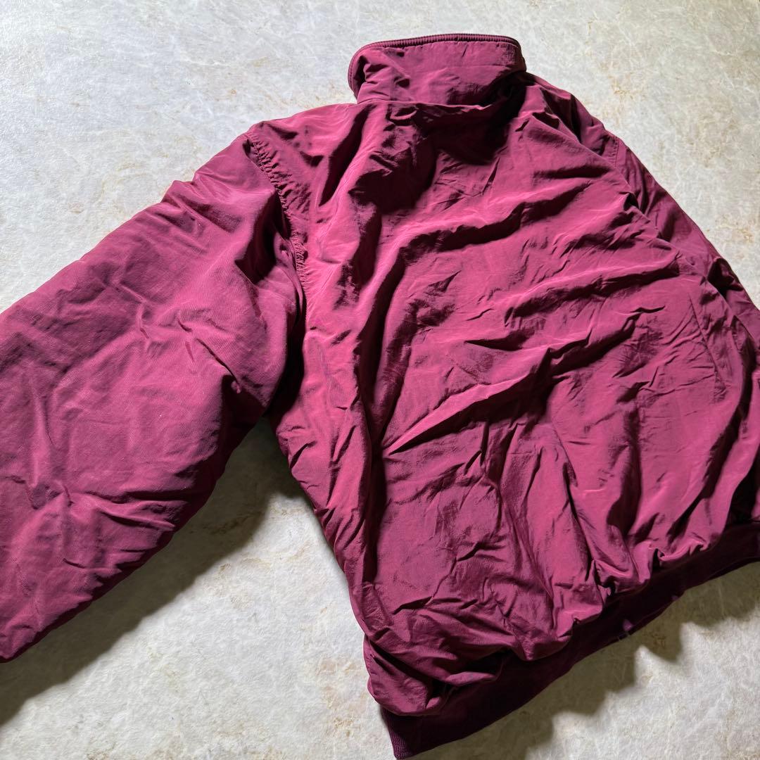 L.L.Beanウォームアップジャケット古着バーガンディCBOY当時物レア短丈