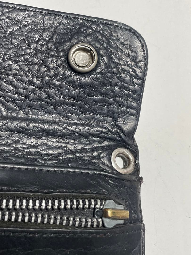 こめCHROME HEARTS クロムハーツウェーブウォレットクロスボタン