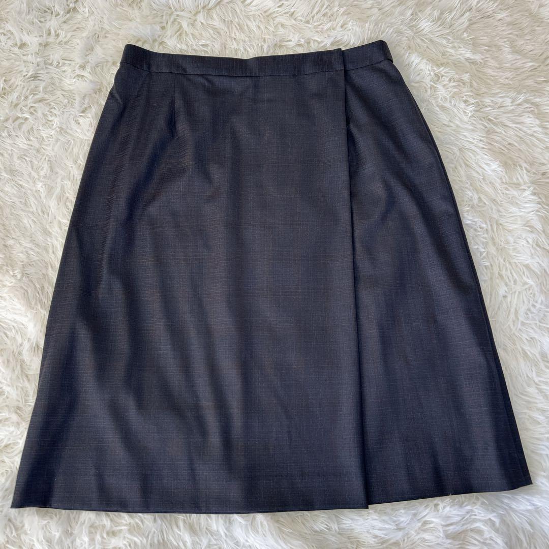 美品 ニューヨーカー チェルッティ 高級 スーツ 3点セット チェック 17