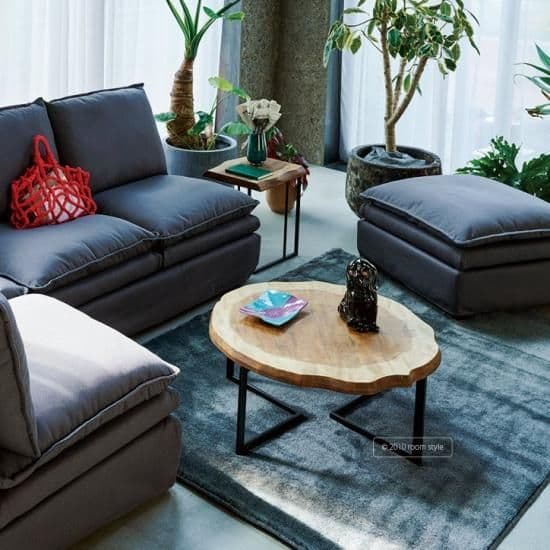 桜屋工業 銘木調 DAY CHERRY 丸テーブルLT-53-75