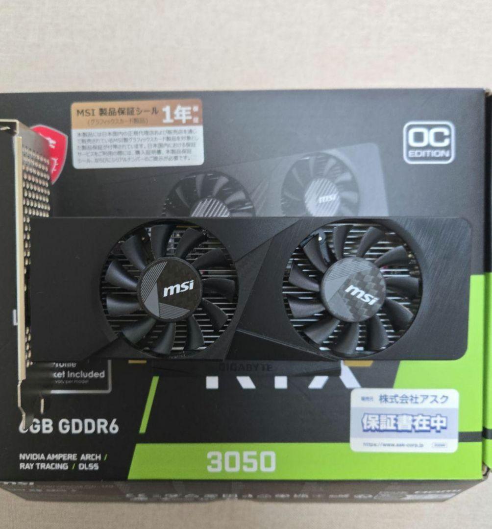 ★セール☆ MSI GeForce RTX 3050 6GB LP OC
