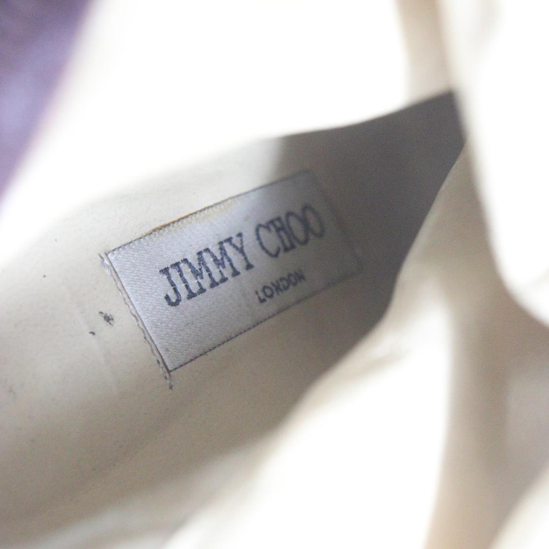 ◆ジミーチュウ　ロングブーツ　レザー　ブラウン　37 1/2 ジップアップ