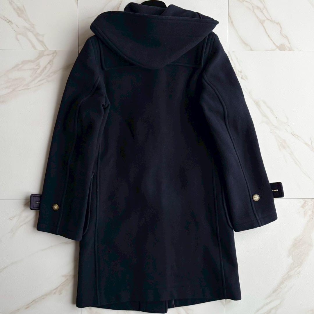 美品◆マッキントッシュロンドン ダッフルコート ロング 紺 トグル 36