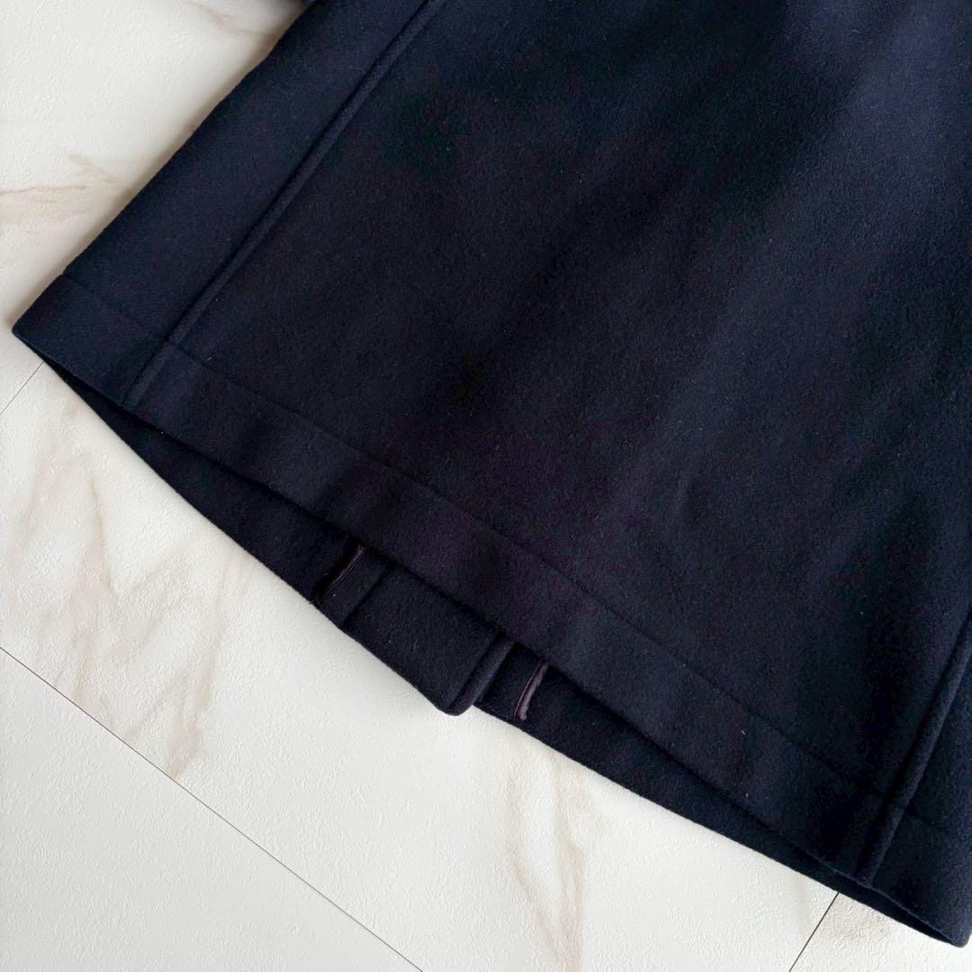 美品◆マッキントッシュロンドン ダッフルコート ロング 紺 トグル 36