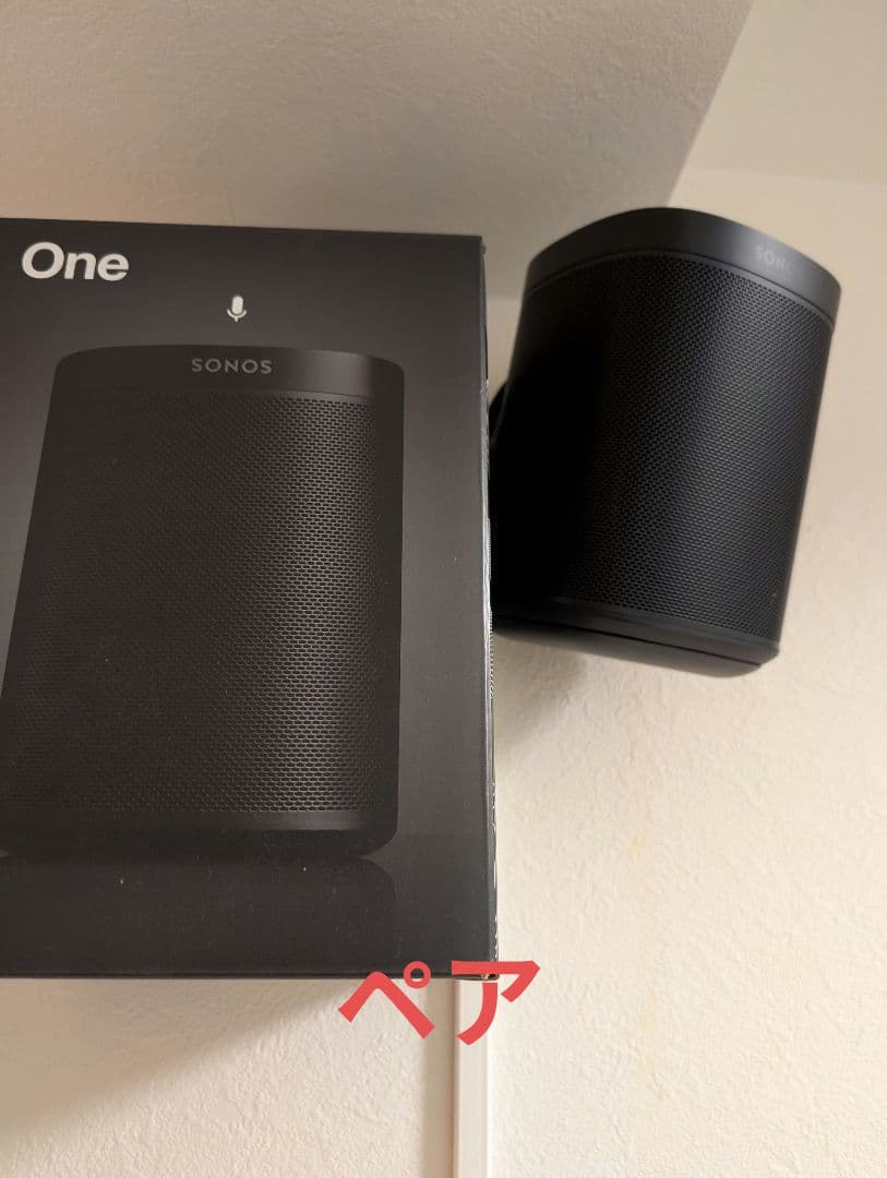 のらくら　SONOS ONE ソノス　ブラック　スマートスピーカー　ペア