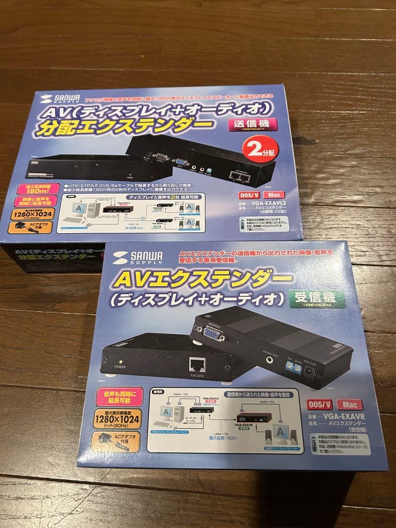 SANWA AVエクステンダー 送信機と受信機のセット