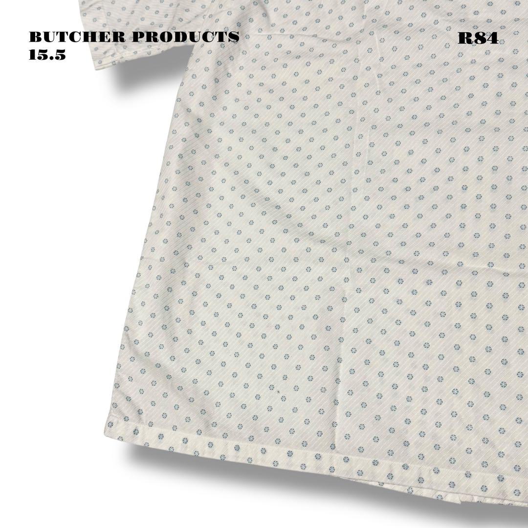 ★限定出品★ BUTCHER PRODUCTS 半袖 シャツ ホワイト 15.5