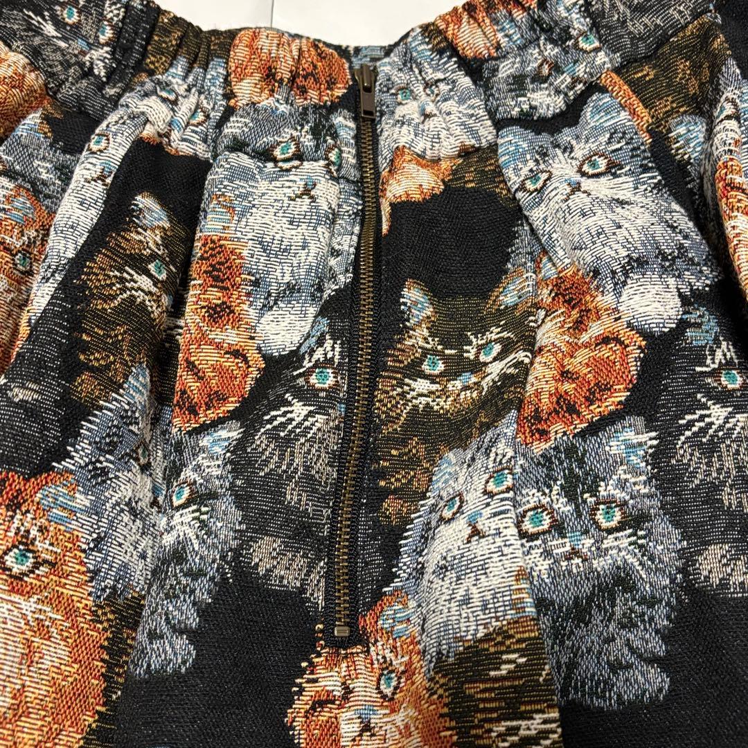 mmts マミタス BEAMS ビームス 猫がいっぱいスカート ゴブラン織り