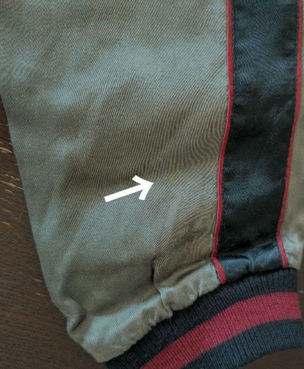 Script 花旅楽団　骸骨刺繍スカジャン　リバーシブルメンズMサイズ