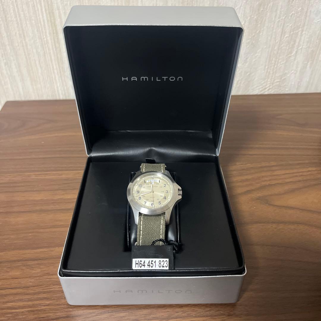 【美品】HAMILTON 時計用ボックス 取扱説明書付き