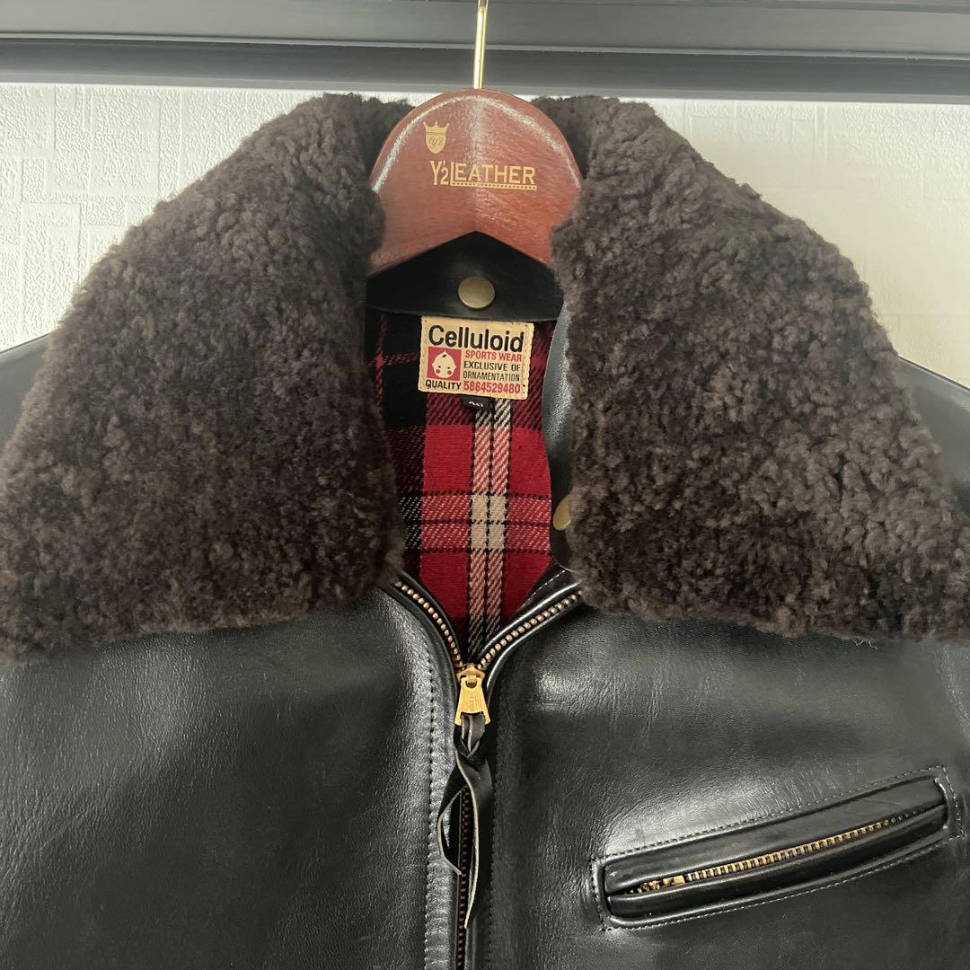 Y’2 LEATHER HVR-42 本革ライダース 40 Lサイズ