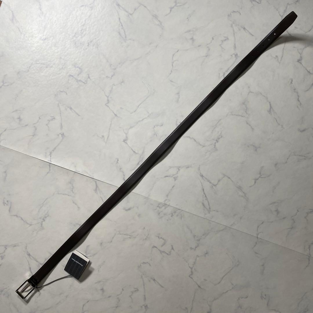 【未使用に近い】エルメネジドゼニア　ベルト　現行　タグ付き　イタリア製　レザー